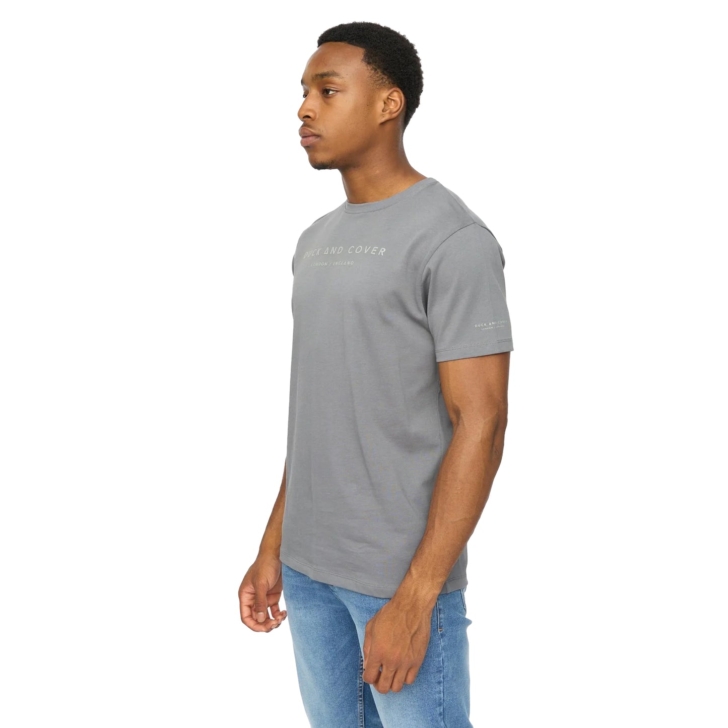 Petrol - Side - Duck and Cover Mens Crytons Heavyweight T-Shirt