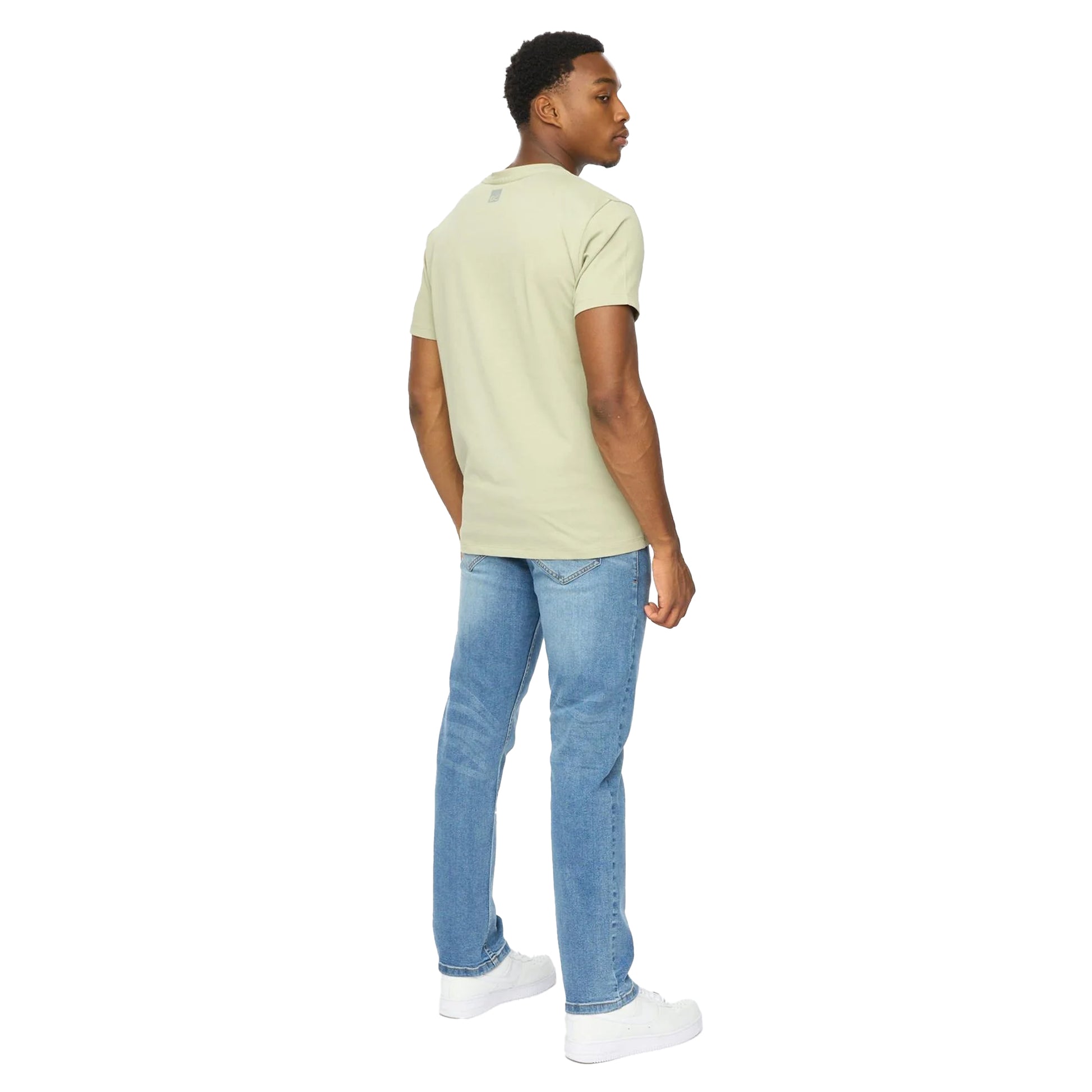 Sage - Back - Duck and Cover Mens Crytons Heavyweight T-Shirt