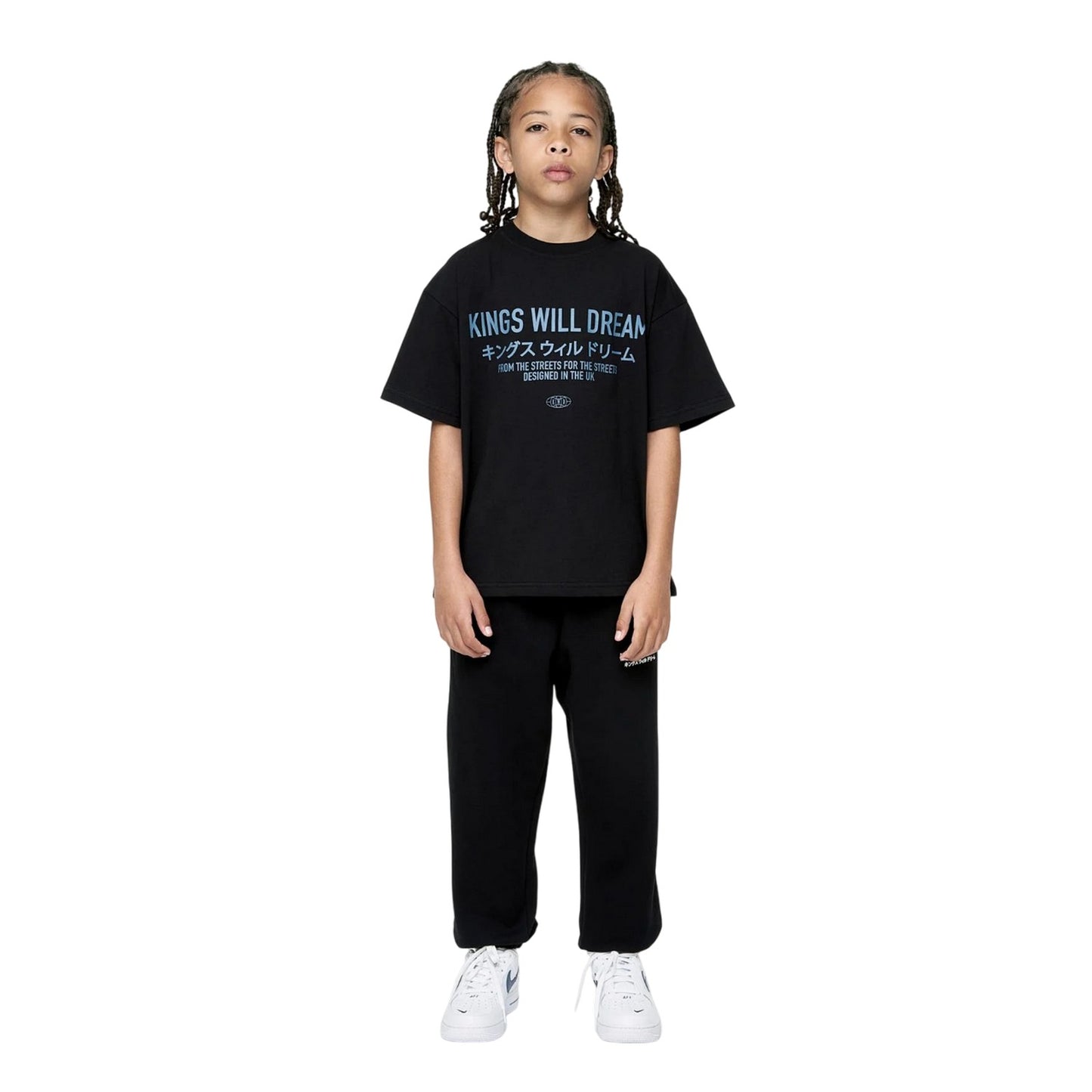 Black - Lifestyle - Kings Will Dream Boys Studio Stacked T-Shirt