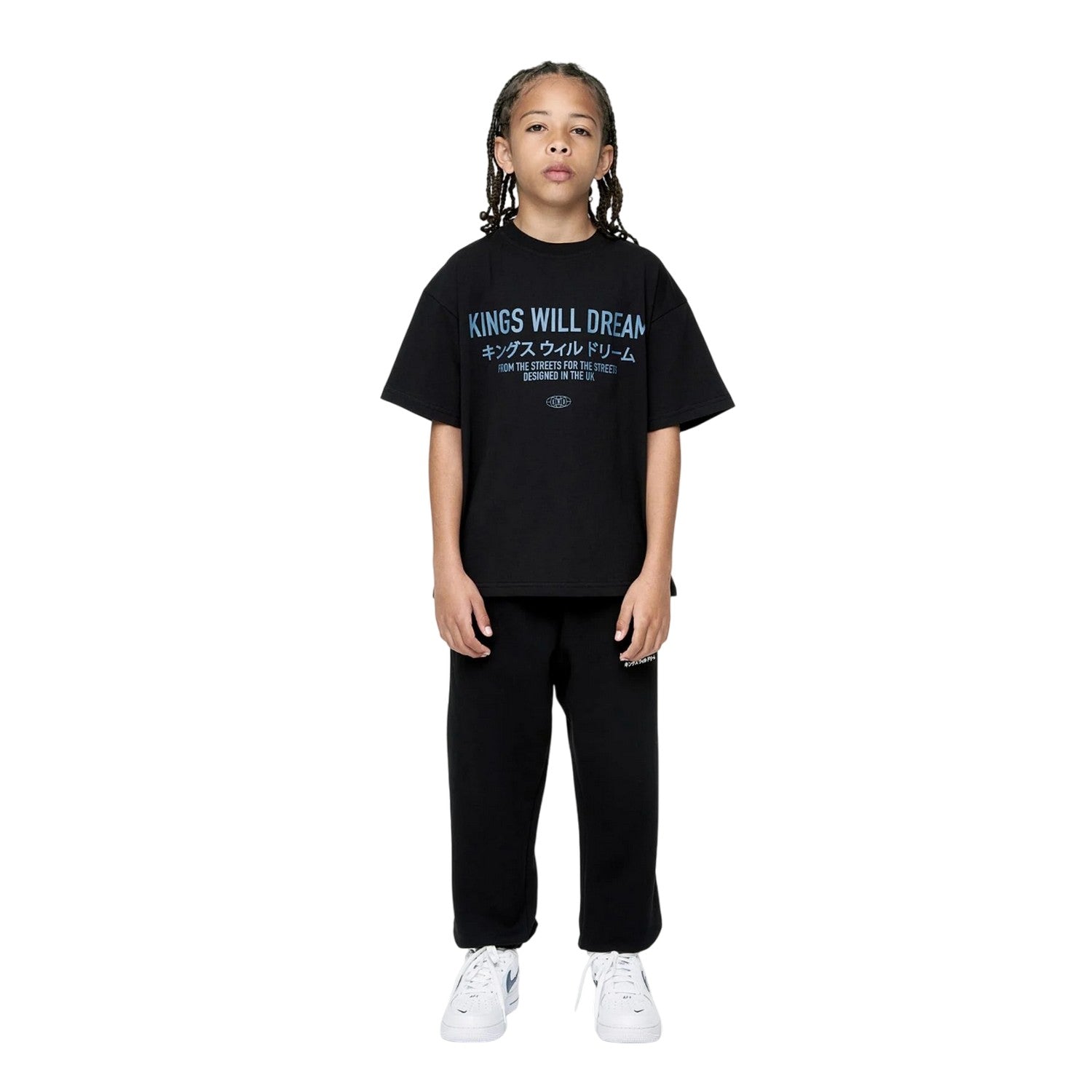 Black - Lifestyle - Kings Will Dream Boys Studio Stacked T-Shirt