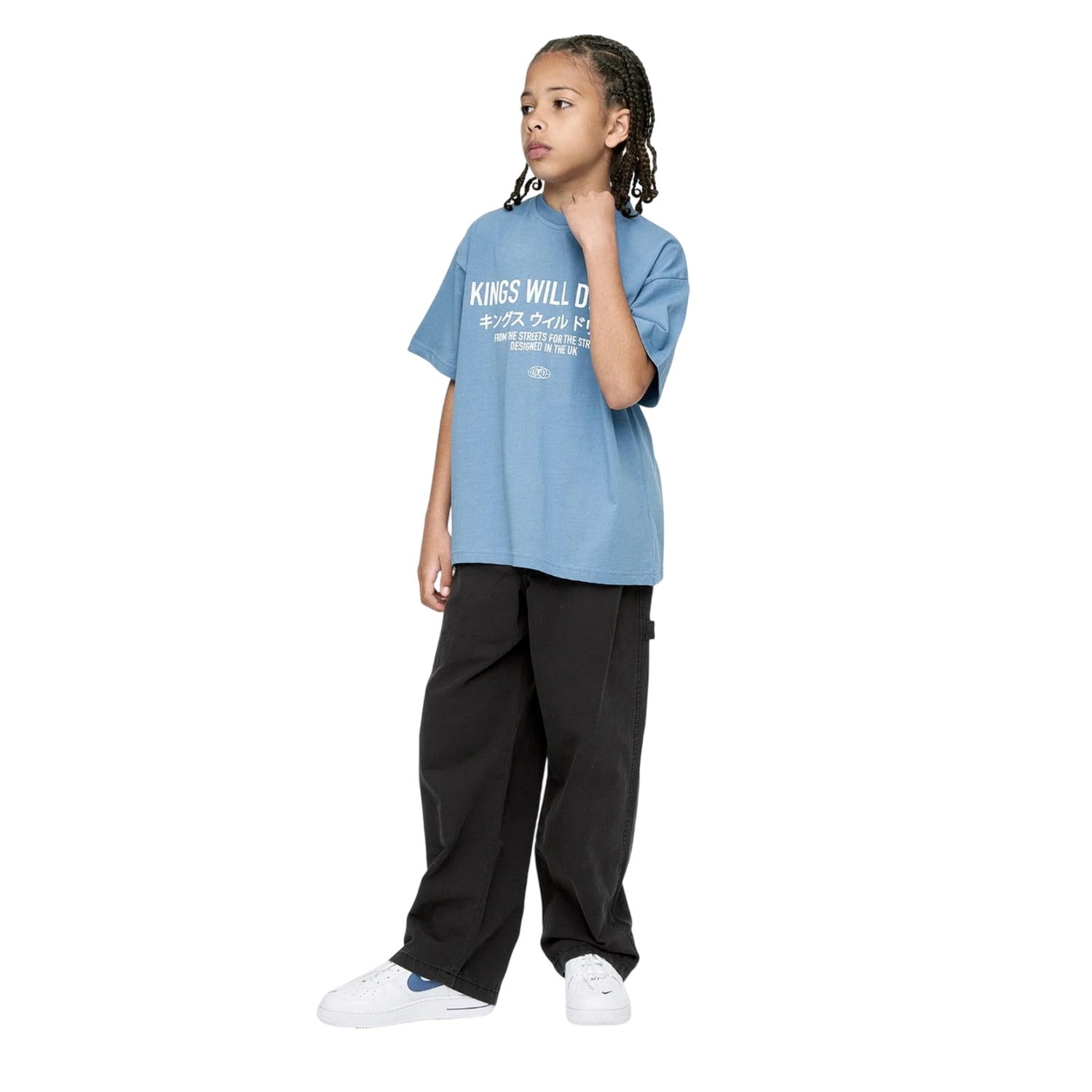 Blue - Lifestyle - Kings Will Dream Boys Studio Stacked T-Shirt