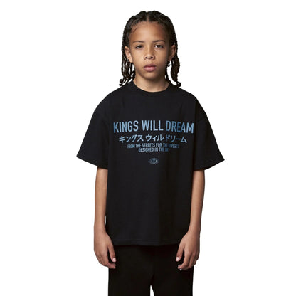 Black - Front - Kings Will Dream Boys Studio Stacked T-Shirt