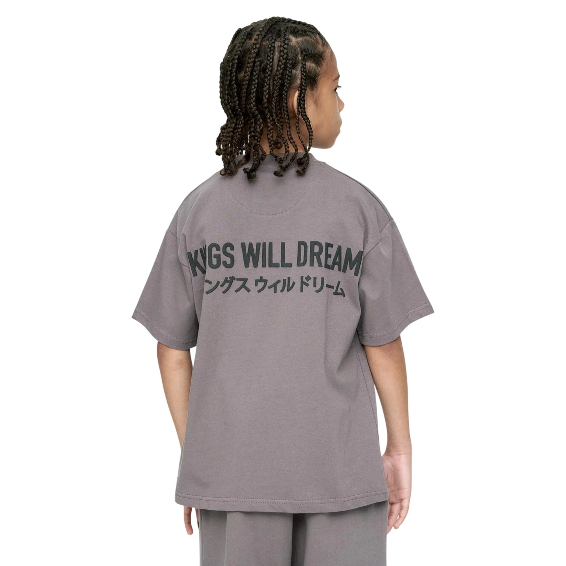 Grey - Back - Kings Will Dream Boys Studio Duo Line Crew Neck Sweatshirt