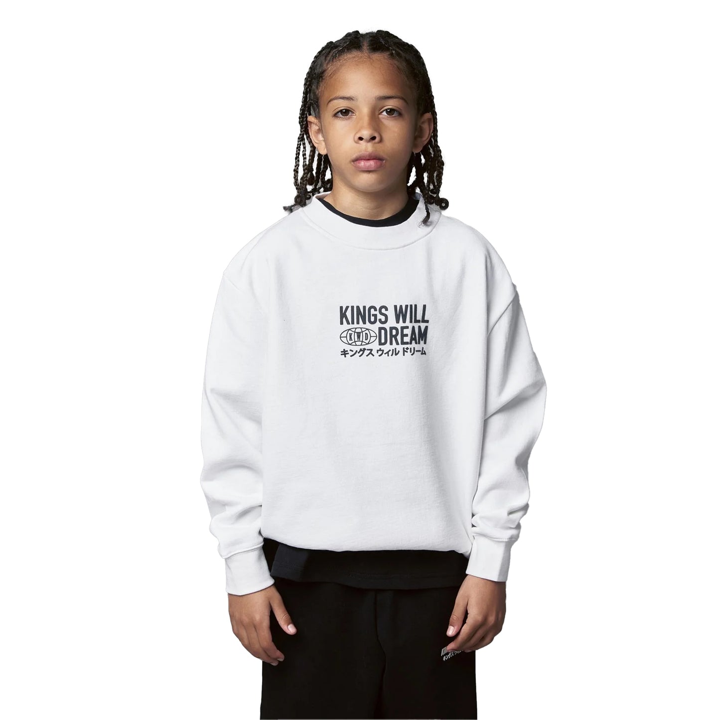 White - Front - Kings Will Dream Boys Studio Title Sweatshirt