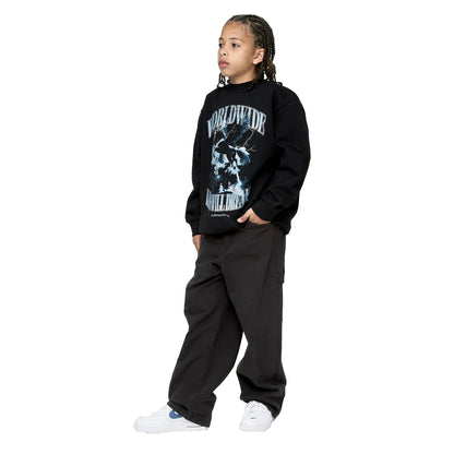 Black - Side - Kings Will Dream Boys Studio Worldaround Crew Neck Sweatshirt