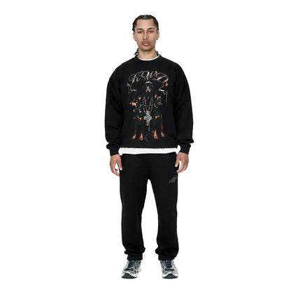 Black - Lifestyle - Kings Will Dream Mens Studio Dogs Of Sin Crew Neck Sweatshirt