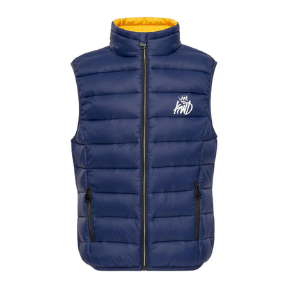 Navy - Front - Kings Will Dream Boys Jackinson Quilted Padded Gilet