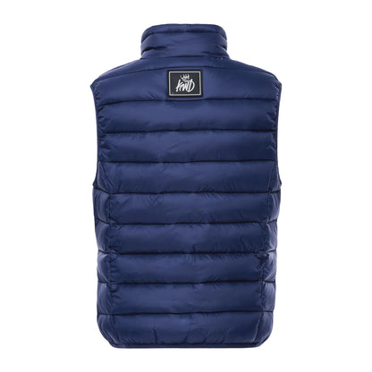 Navy - Back - Kings Will Dream Boys Jackinson Quilted Padded Gilet