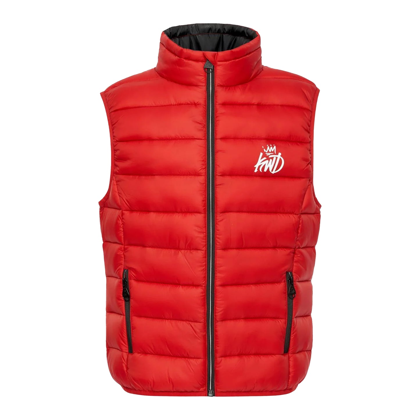 Red - Front - Kings Will Dream Boys Jackinson Quilted Padded Gilet