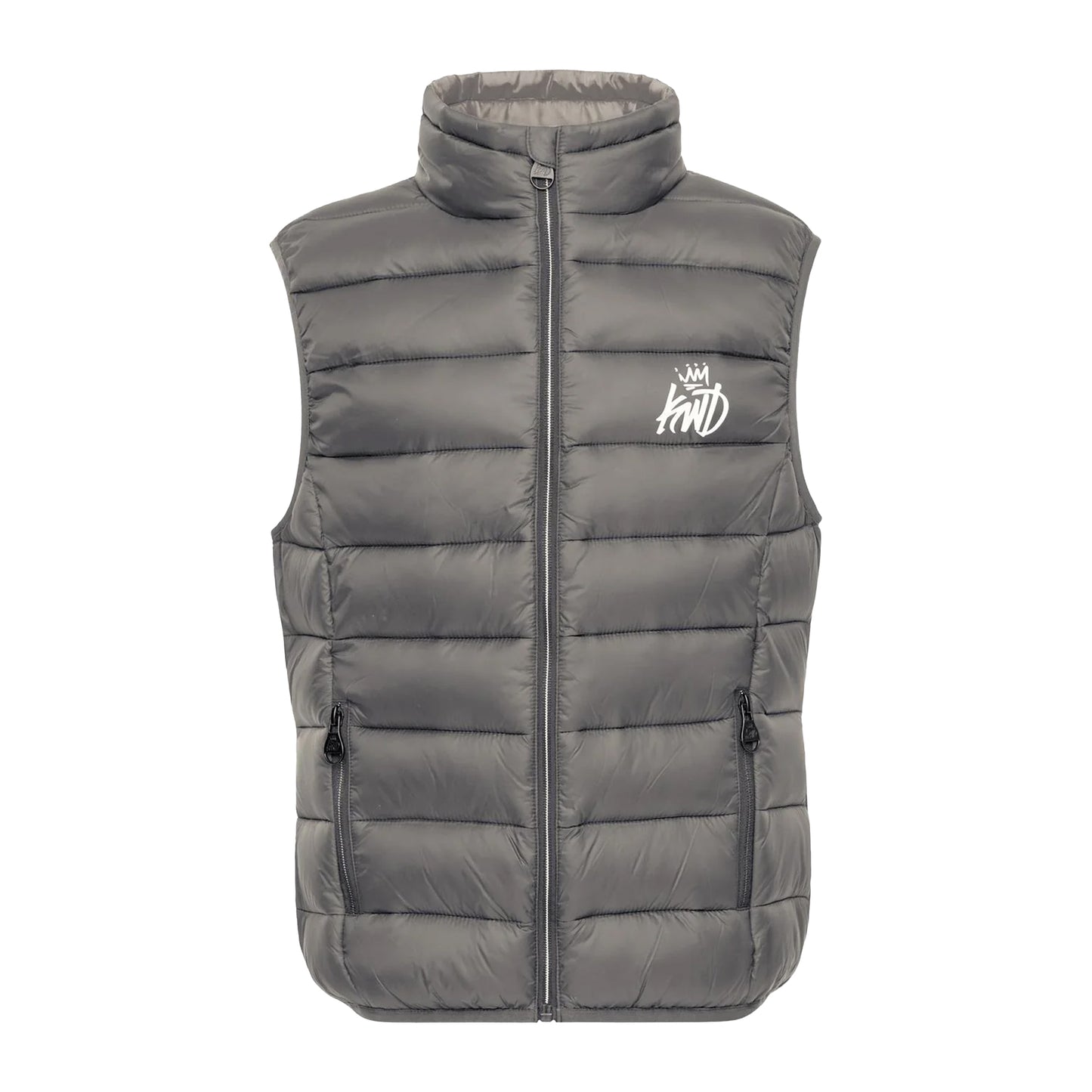 Asphalt - Front - Kings Will Dream Boys Jackinson Quilted Padded Gilet