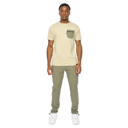 Light Sage - Lifestyle - Duck and Cover Mens Kematone T-Shirt