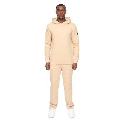 Stone - Front - Duck and Cover Mens Hannings Hoodie & Bottom Set