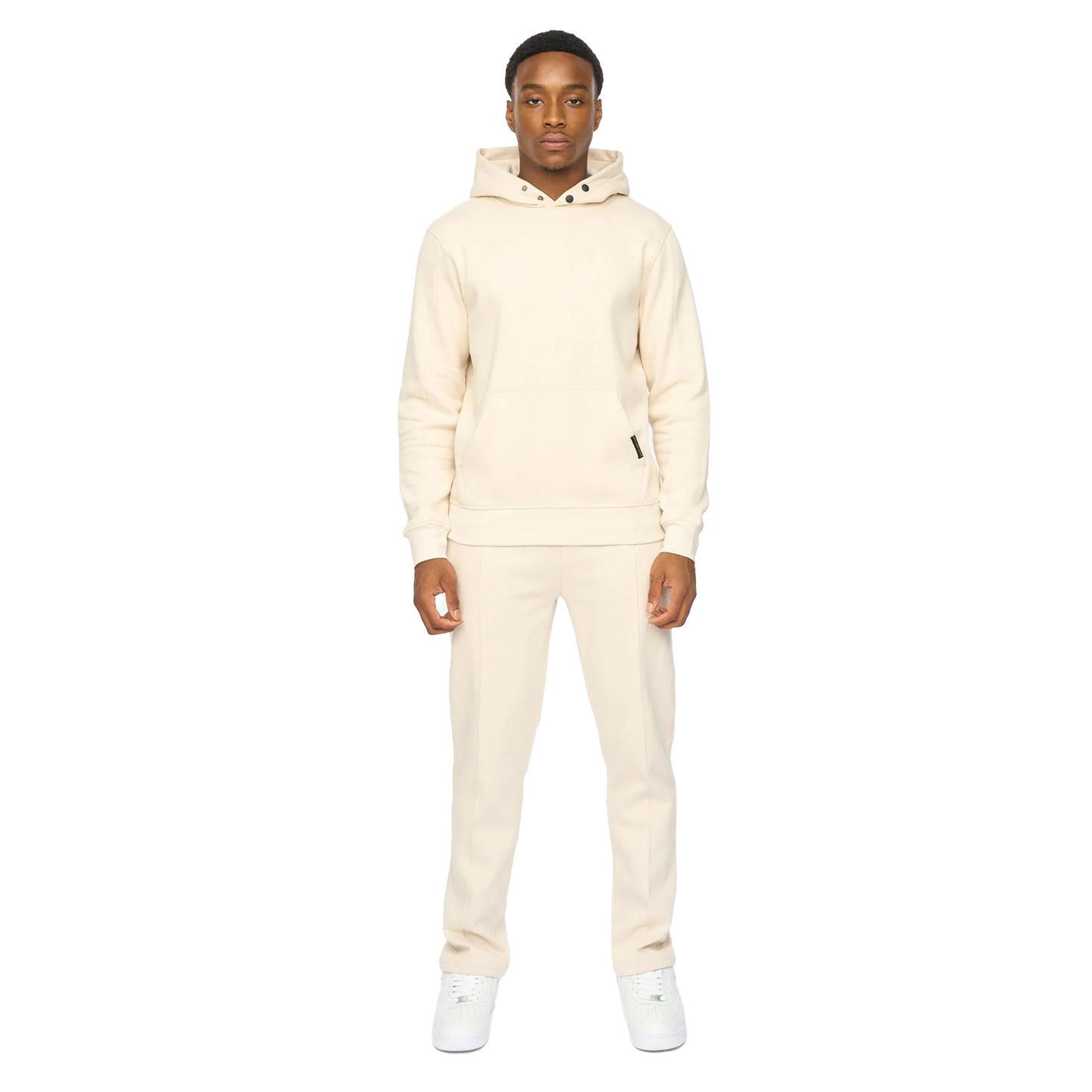 Off White - Front - Duck and Cover Mens Chattamere Hoodie & Bottom Set