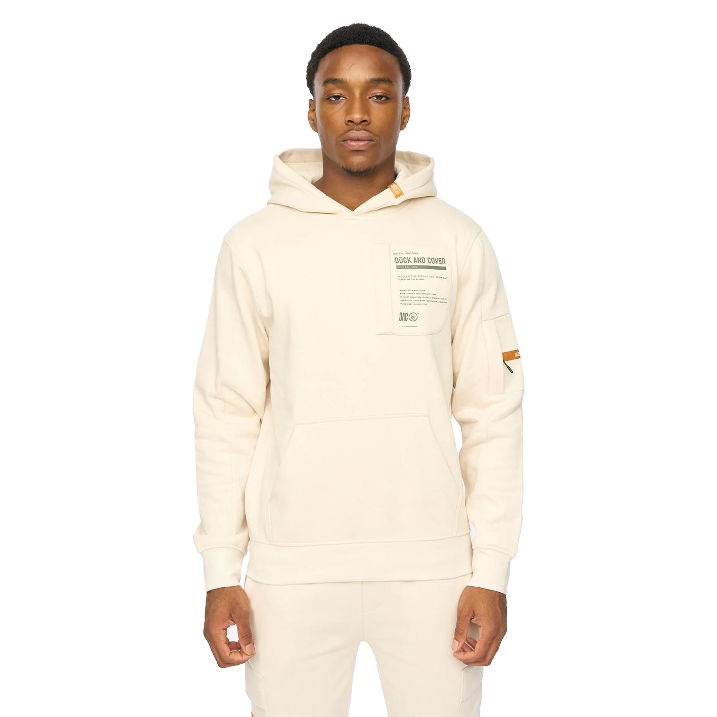 Off White - Side - Duck and Cover Mens Adamsberg Hoodie And Joggers Set