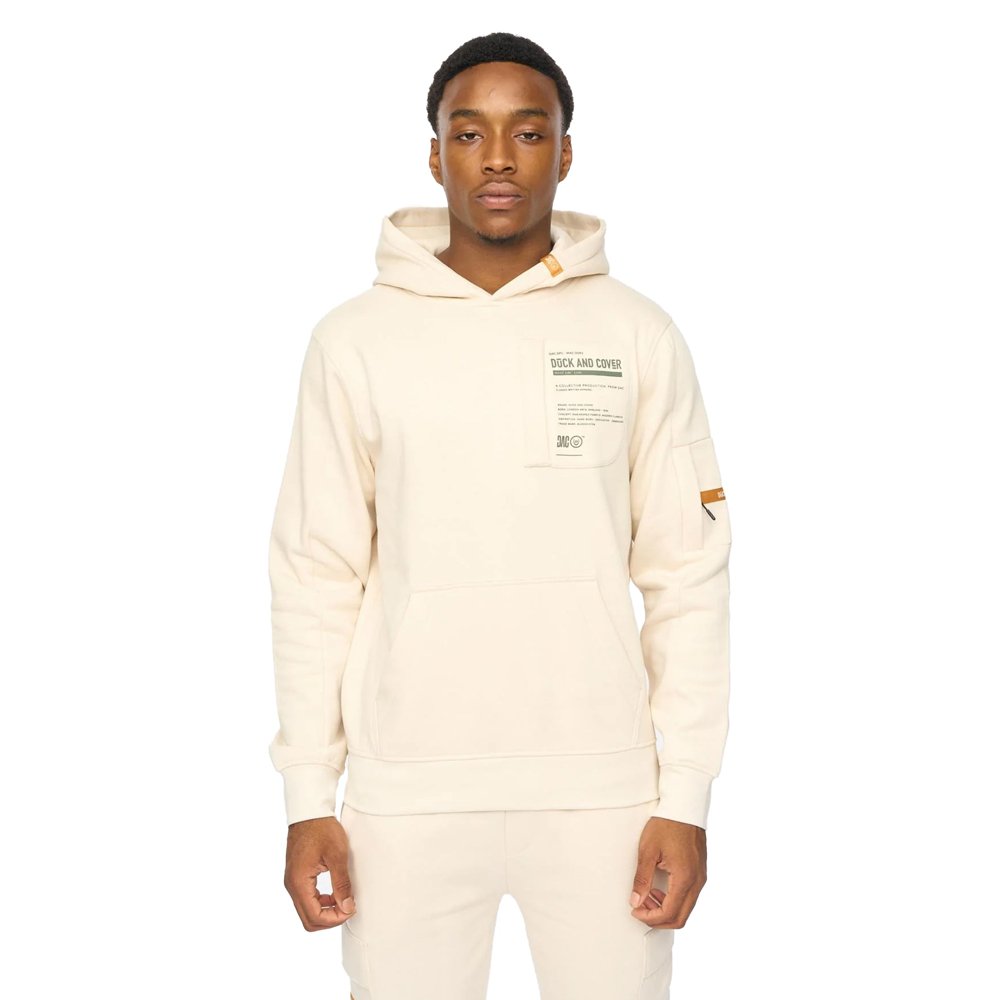 Off White - Side - Duck and Cover Mens Adamsberg Hoodie And Joggers Set