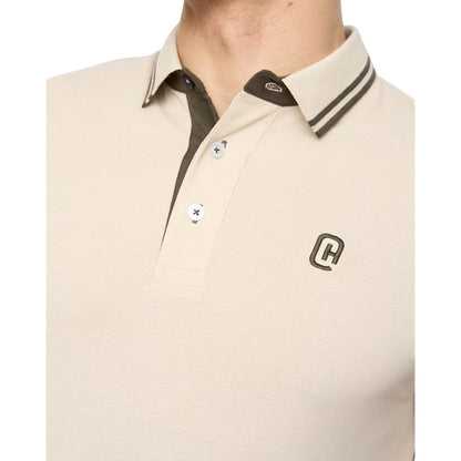 Off White - Side - Crosshatch Mens Mackerby Polo Shirt