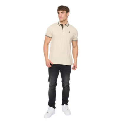 Off White - Lifestyle - Crosshatch Mens Mackerby Polo Shirt