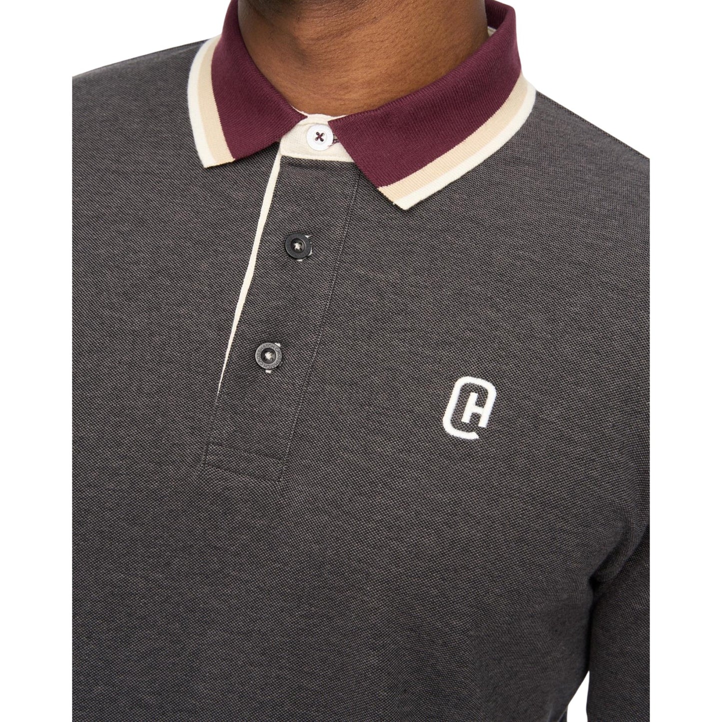 Black - Side - Crosshatch Mens Chimlacks Polo Shirt