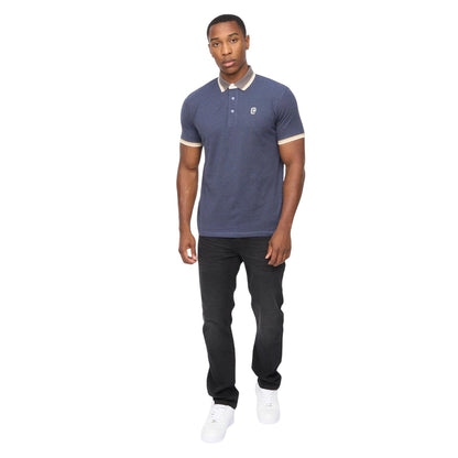 Denim Blue - Side - Crosshatch Mens Chimlacks Polo Shirt