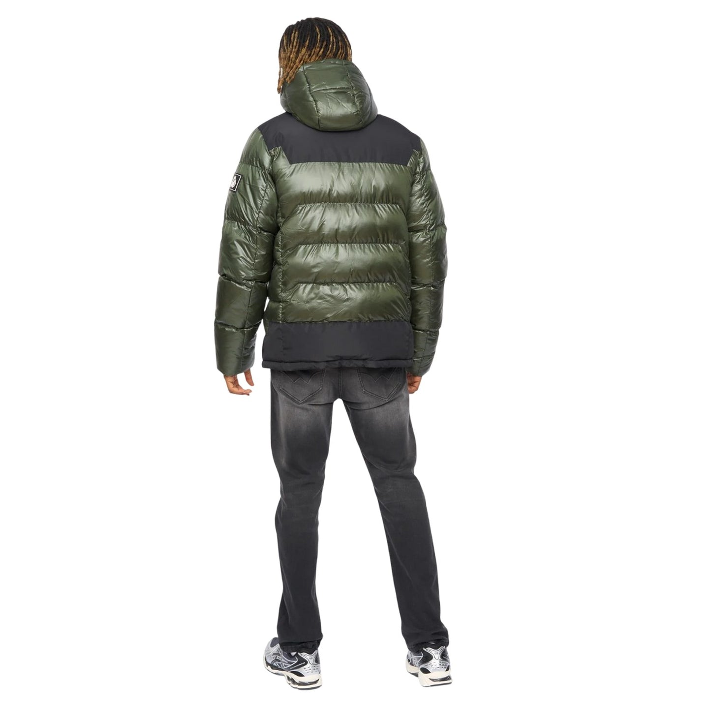 Olive - Back - Kings Will Dream Mens Ascend Puffer Jacket