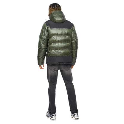 Olive - Back - Kings Will Dream Mens Ascend Puffer Jacket