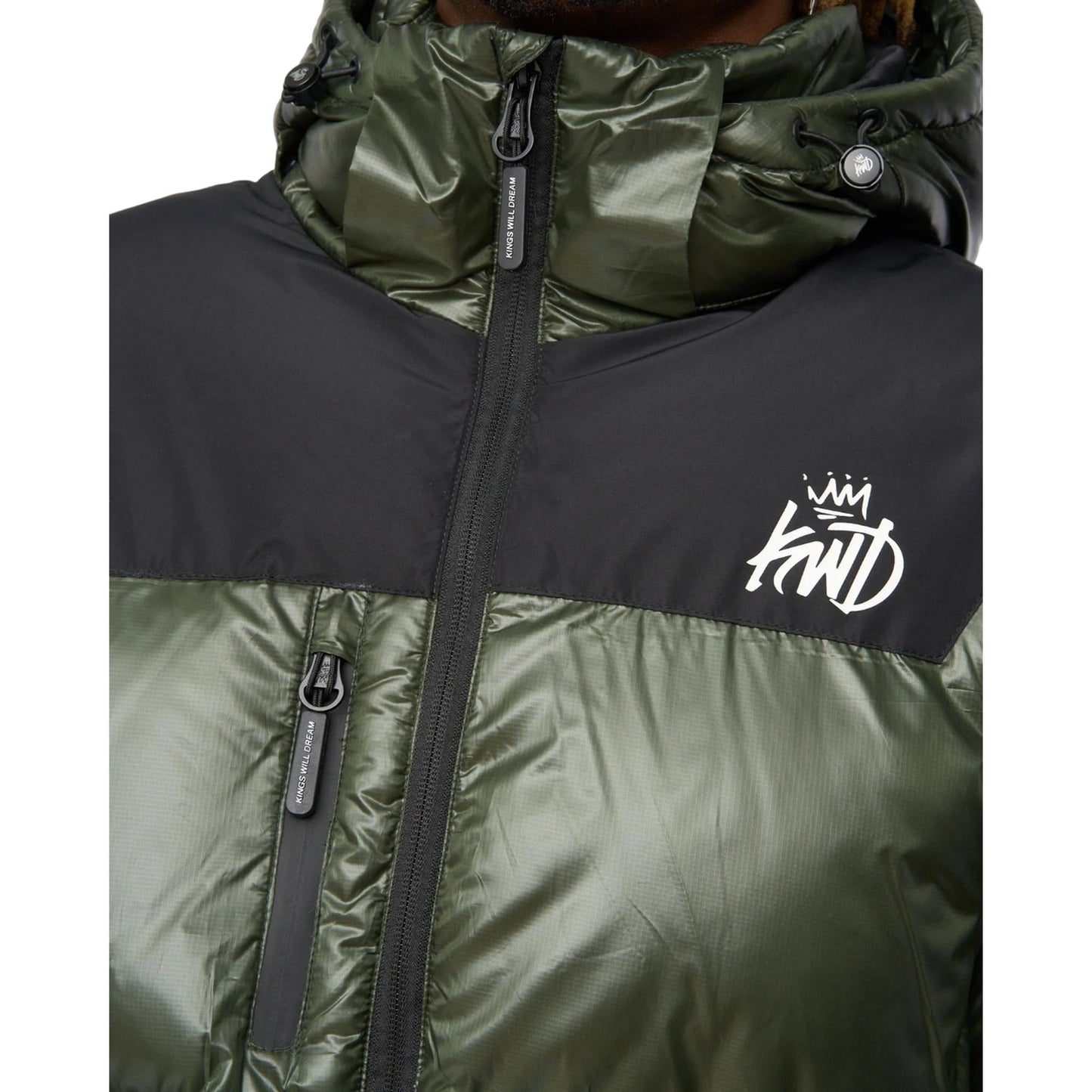 Olive - Side - Kings Will Dream Mens Ascend Puffer Jacket