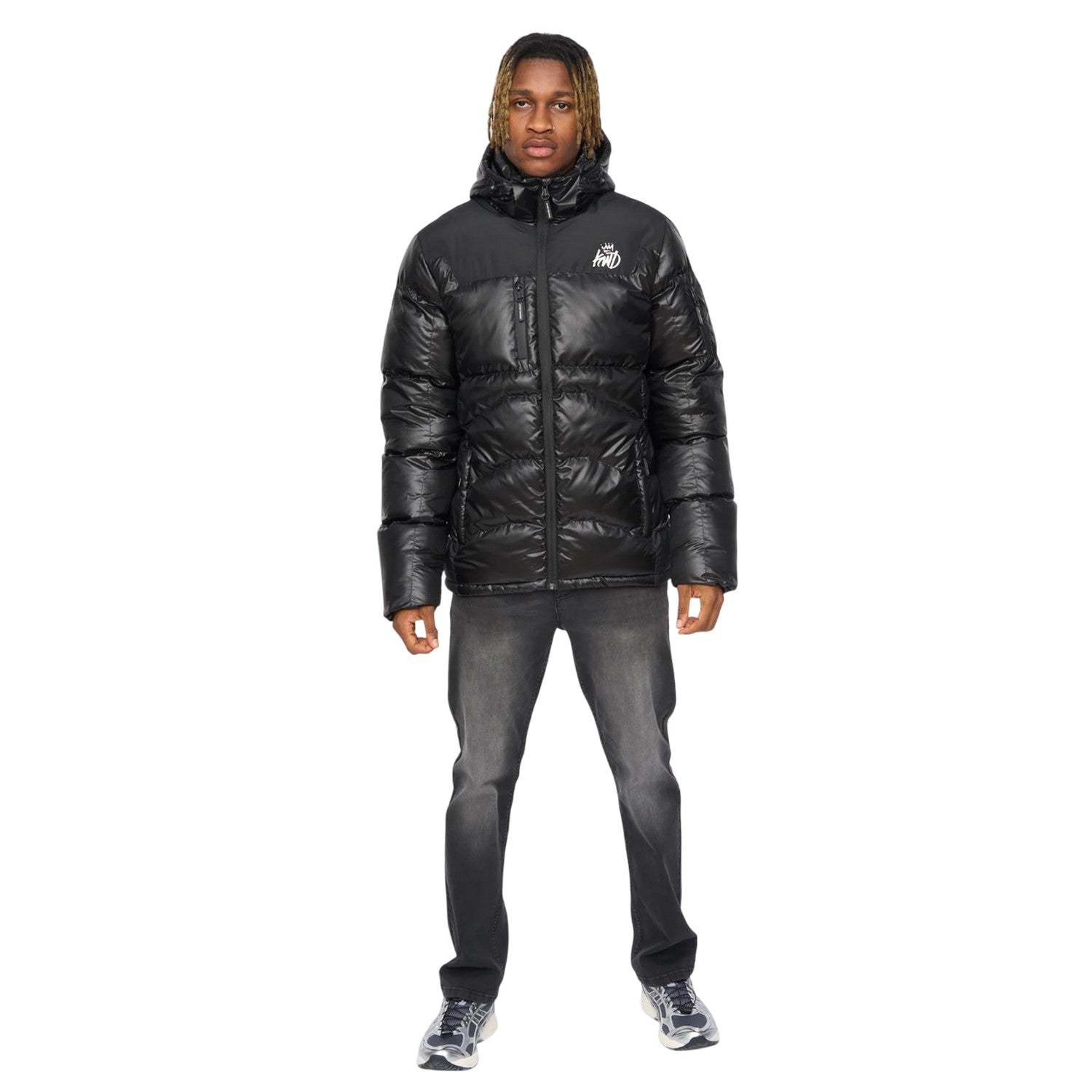 Black - Close up - Kings Will Dream Mens Ascend Puffer Jacket