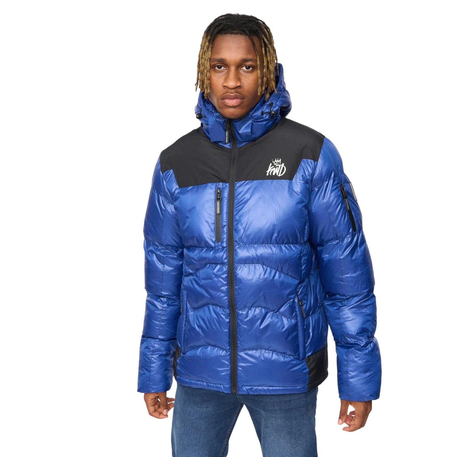 Blue - Front - Kings Will Dream Mens Ascend Puffer Jacket
