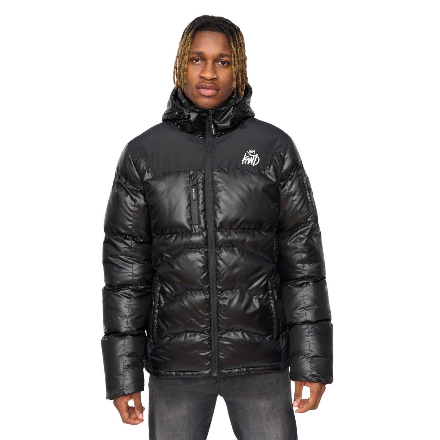 Black - Front - Kings Will Dream Mens Ascend Puffer Jacket