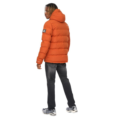 Burnt Orange - Back - Kings Will Dream Mens Fractioned Puffer Jacket