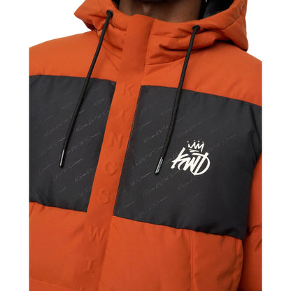 Burnt Orange - Side - Kings Will Dream Mens Fractioned Puffer Jacket