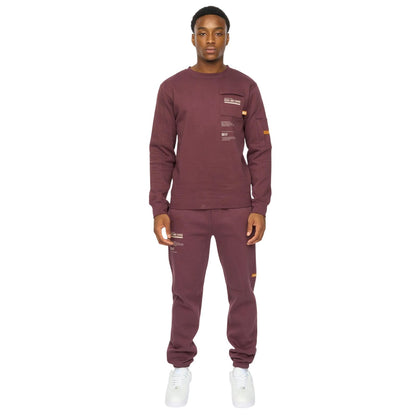 Rum Raisin - Front - Duck and Cover Mens Applewood Top & Bottom Set