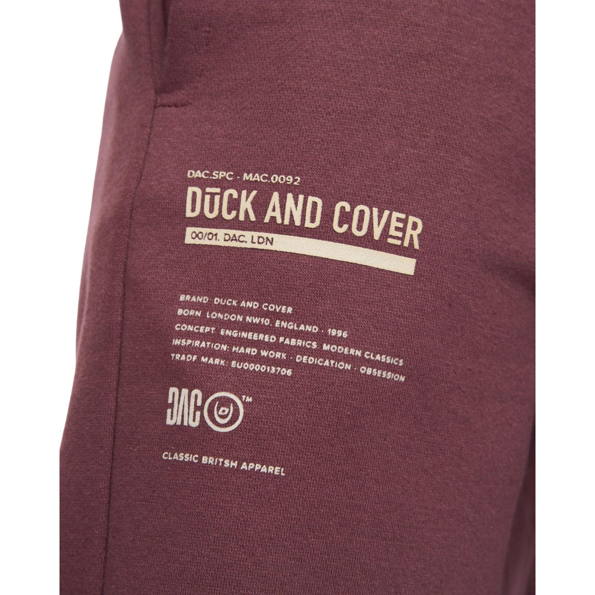 Rum Raisin - Close up - Duck and Cover Mens Applewood Top & Bottom Set