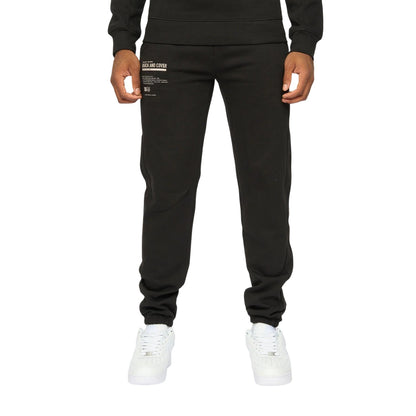 Black - Lifestyle - Duck and Cover Mens Applewood Top & Bottom Set