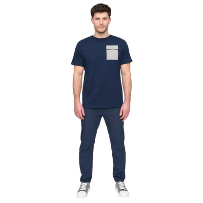 Navy - Pack Shot - Duck and Cover Mens Limatar Trousers