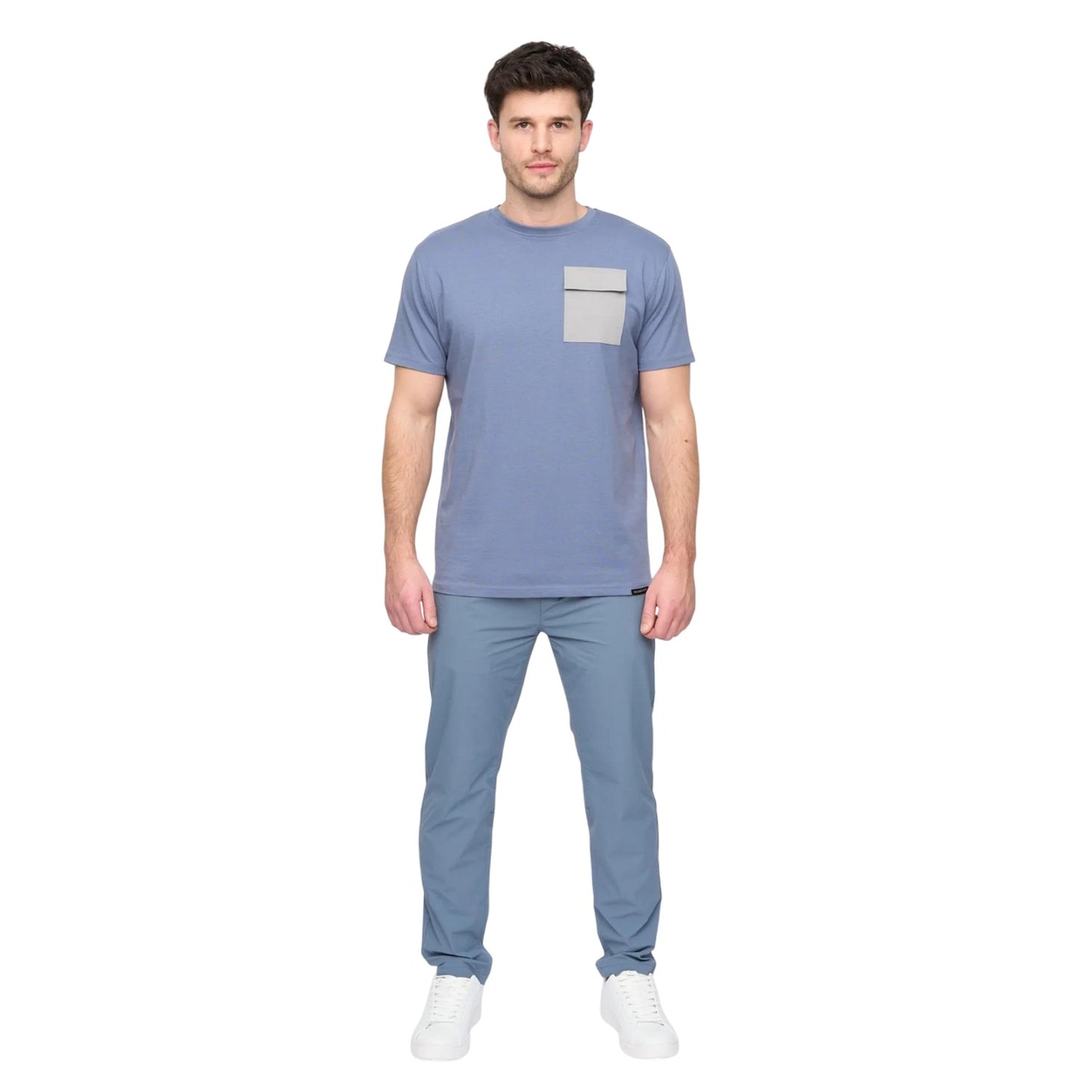Light Denim - Pack Shot - Duck and Cover Mens Limatar Trousers