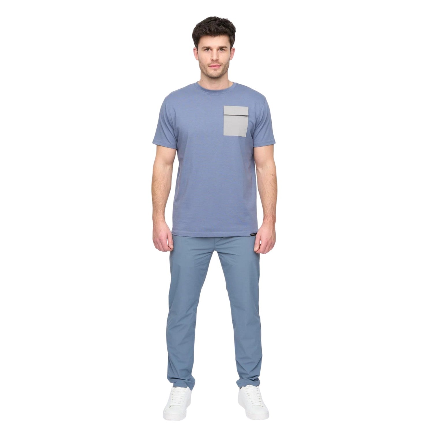 Light Denim - Pack Shot - Duck and Cover Mens Limatar Trousers
