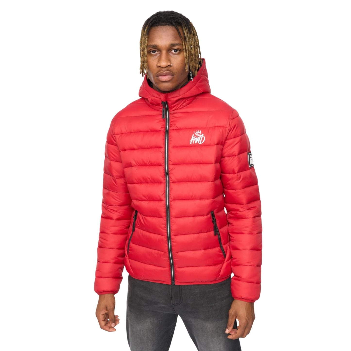 Red - Front - Kings Will Dream Mens Jackinson Puffer Jacket
