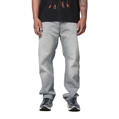 Light Grey Wash - Front - Kings Will Dream Mens Studio Dee Baggy Jeans