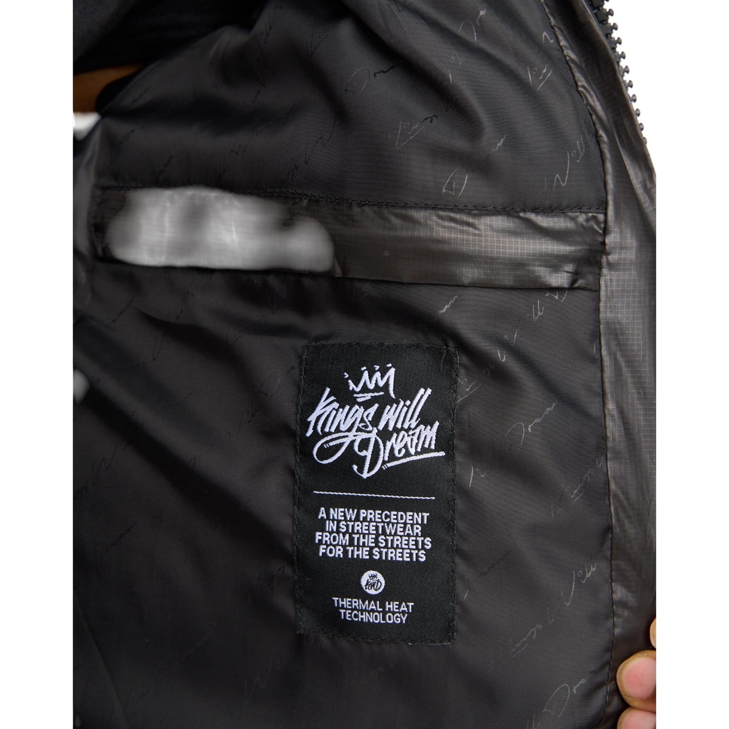 Black - Pack Shot - Kings Will Dream Mens Summs Puffer Jacket