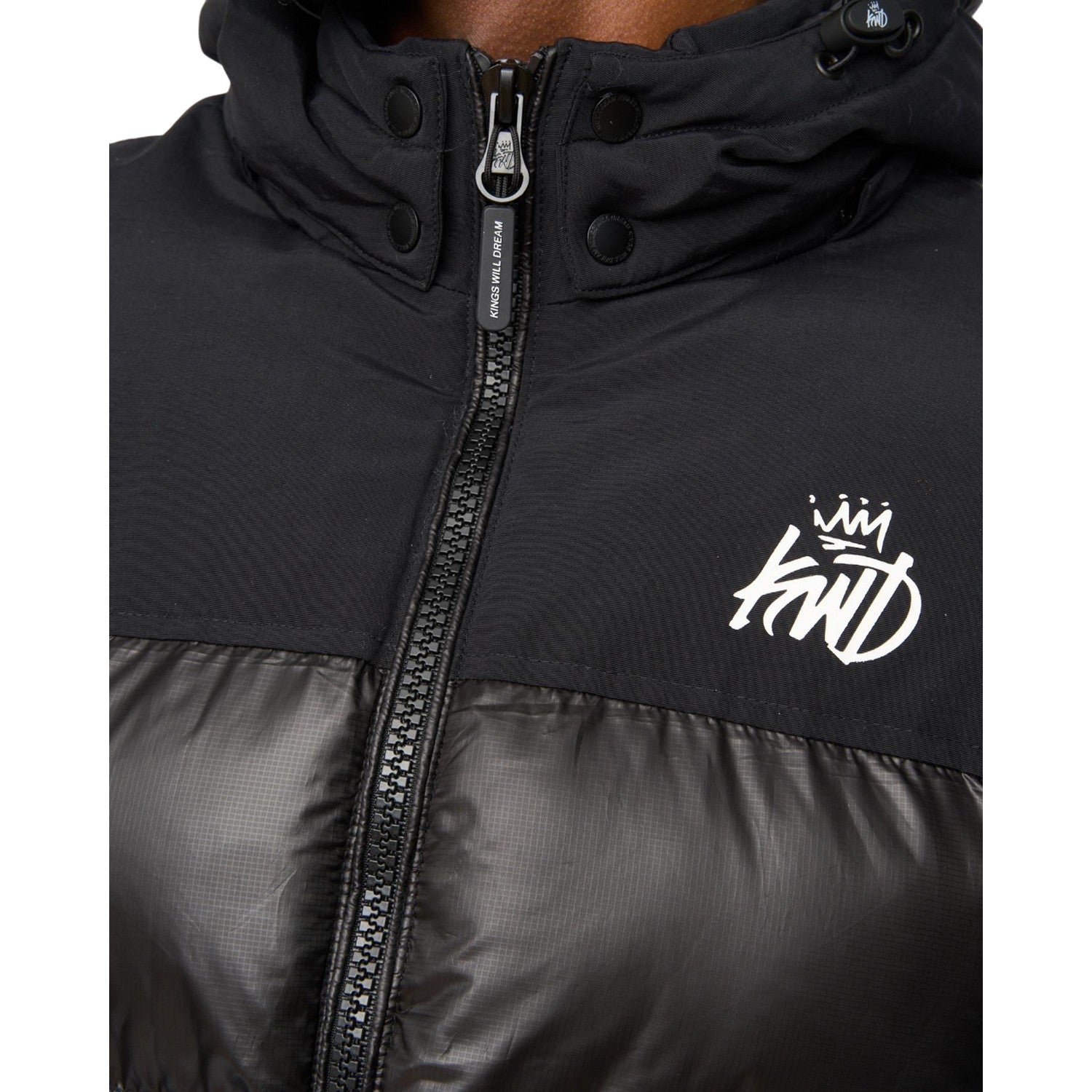 Black - Side - Kings Will Dream Mens Summs Puffer Jacket