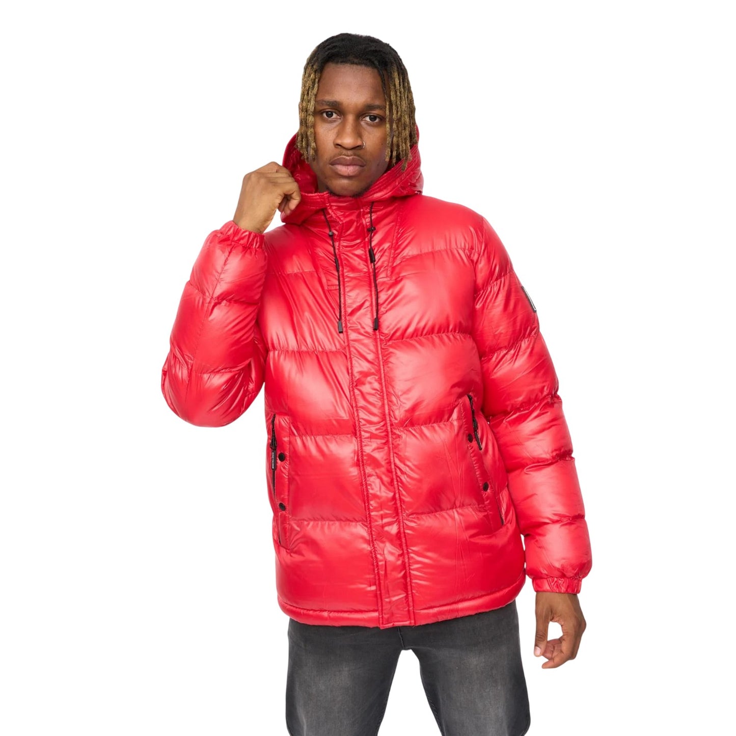 Red - Front - Kings Will Dream Mens Welcome Puffer Jacket