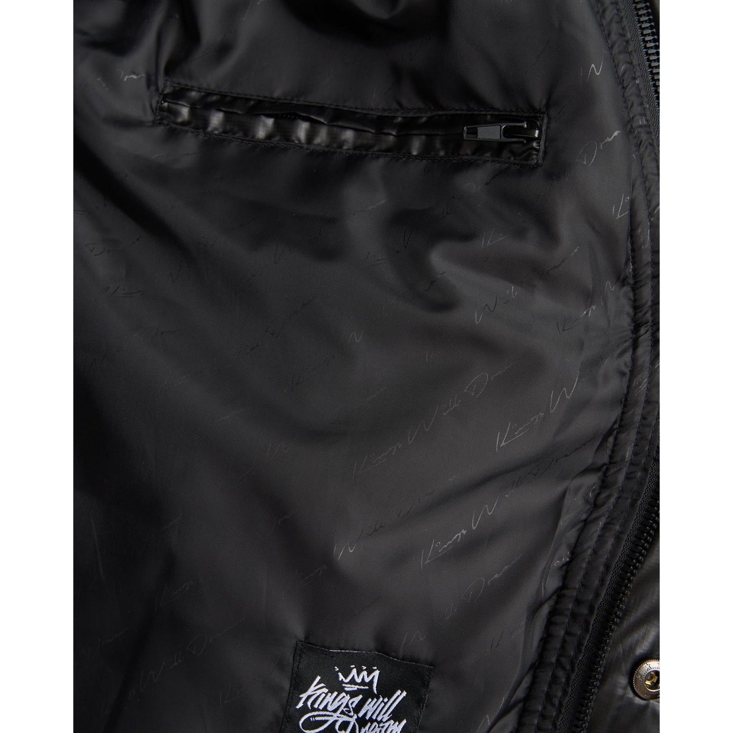 Black - Side - Kings Will Dream Mens Welcome Puffer Jacket
