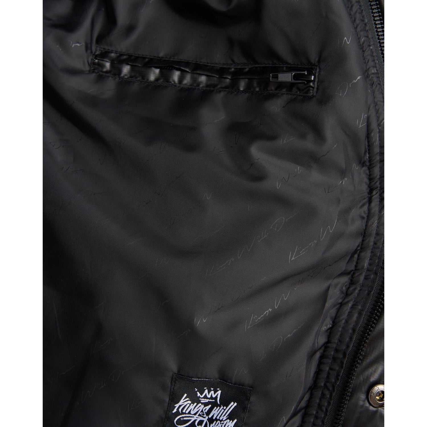 Black - Side - Kings Will Dream Mens Welcome Puffer Jacket