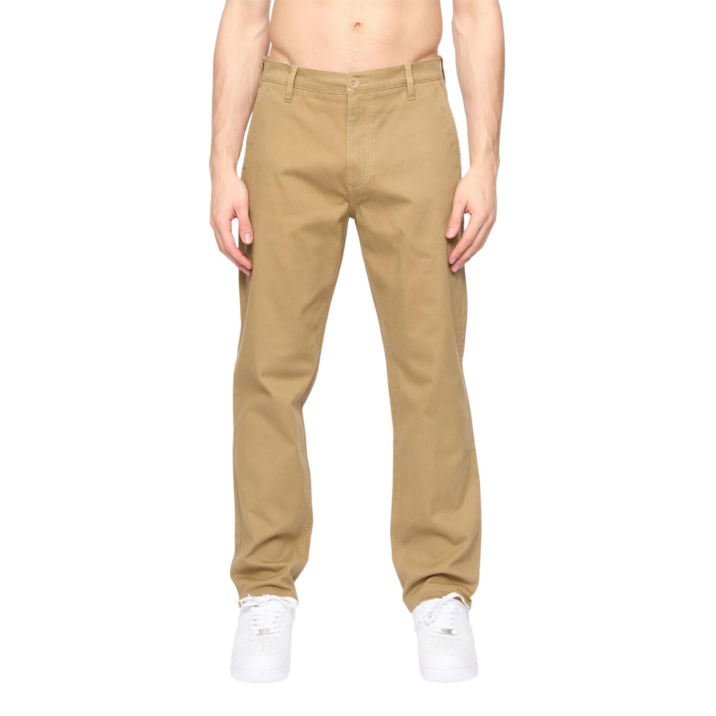 Biscuit - Front - Crosshatch Mens Chalford Chinos