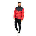 Tango Red - Close up - Born Rich Mens Lyden Oversized Puffer Jacket