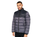 Grey - Front - Born Rich Mens Lyden Oversized Puffer Jacket
