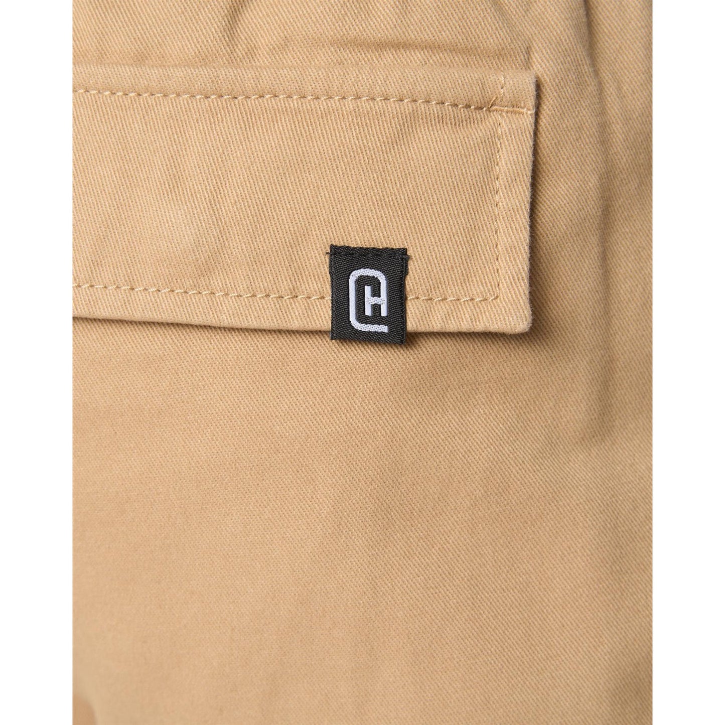 Stone - Side - Crosshatch Mens Utilate Elasticated Waist Cargo Trousers