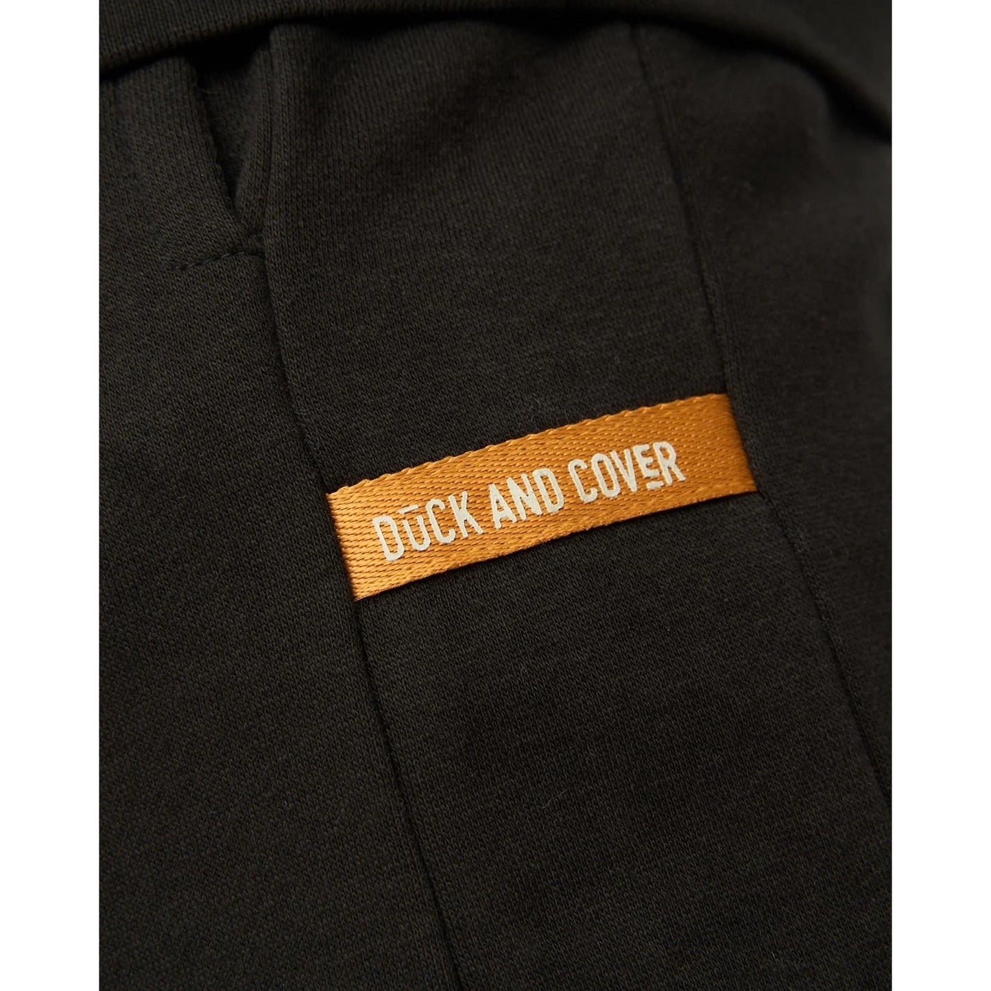 Black - Side - Duck and Cover Mens Applewold Jogging Bottoms
