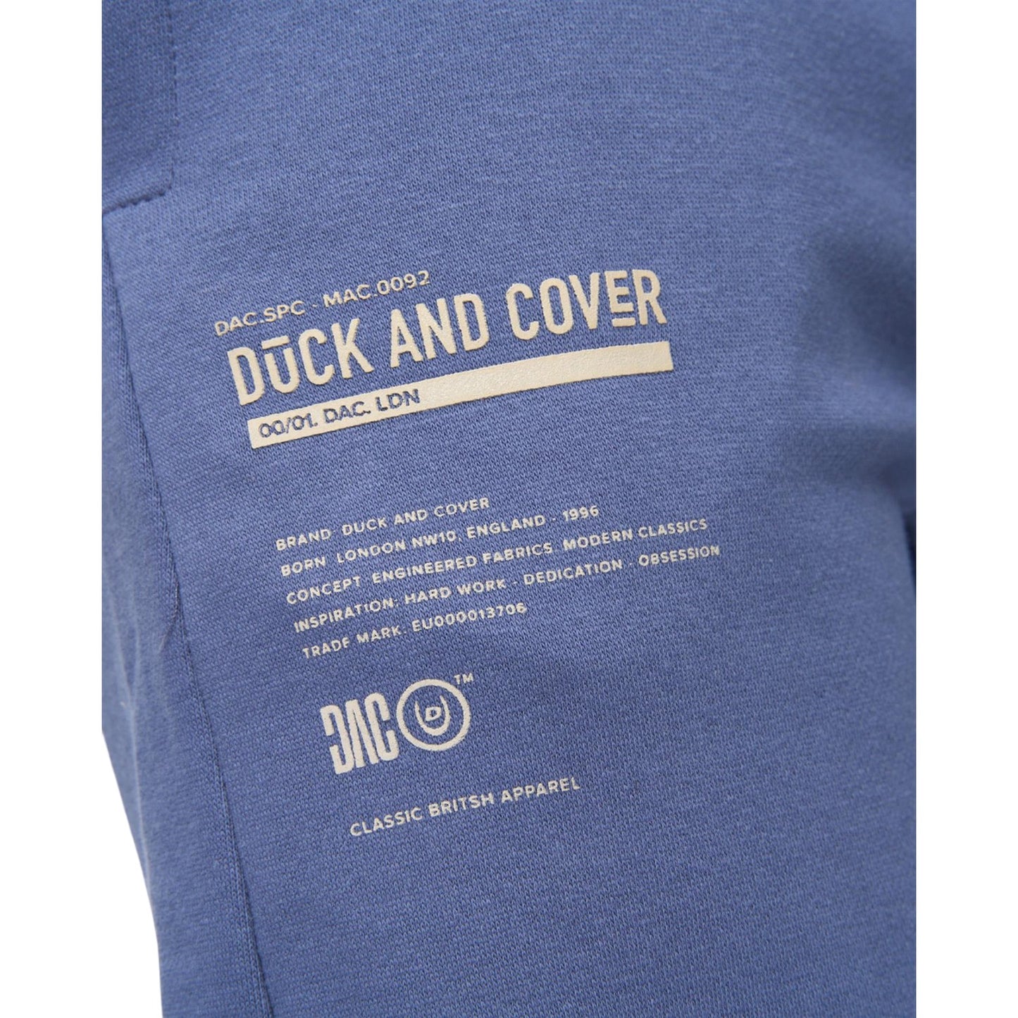 Denim Blue - Side - Duck and Cover Mens Applewold Jogging Bottoms